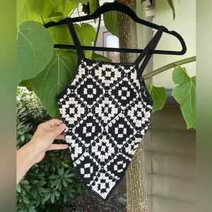 ADORABLE Crochet Top, Bandana Style
